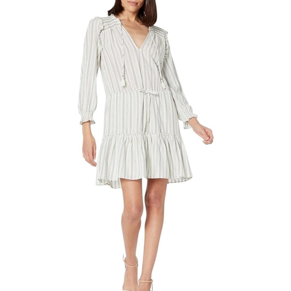 << Paige Kaylynn Striped Tassel Tie Dress – Small